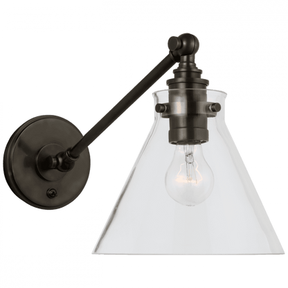 Visual Comfort Signature Parkington Single Library Wall Light Bronze