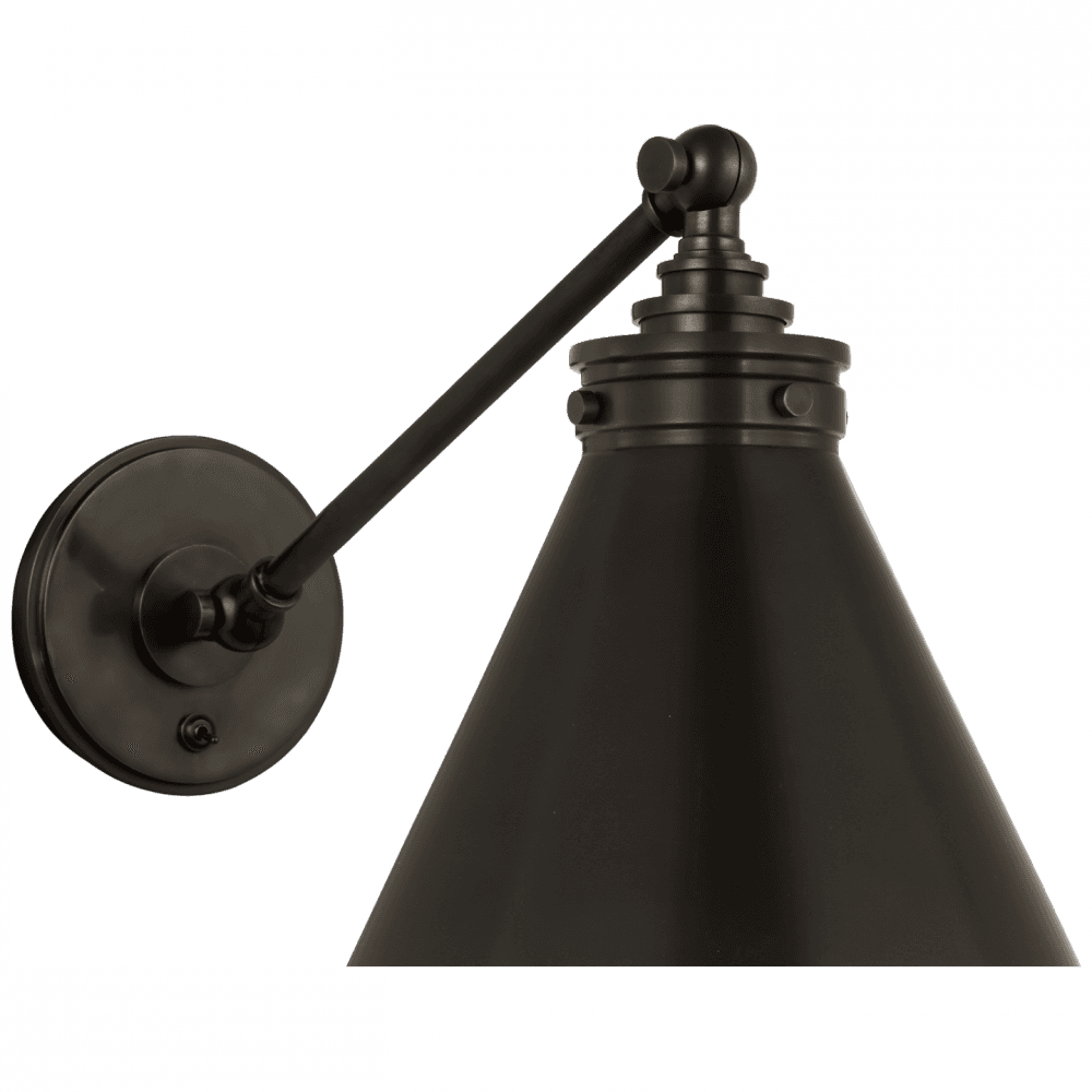 Visual Comfort & Co. Signature Collection Parkington Single Library Wall Light - Bronze