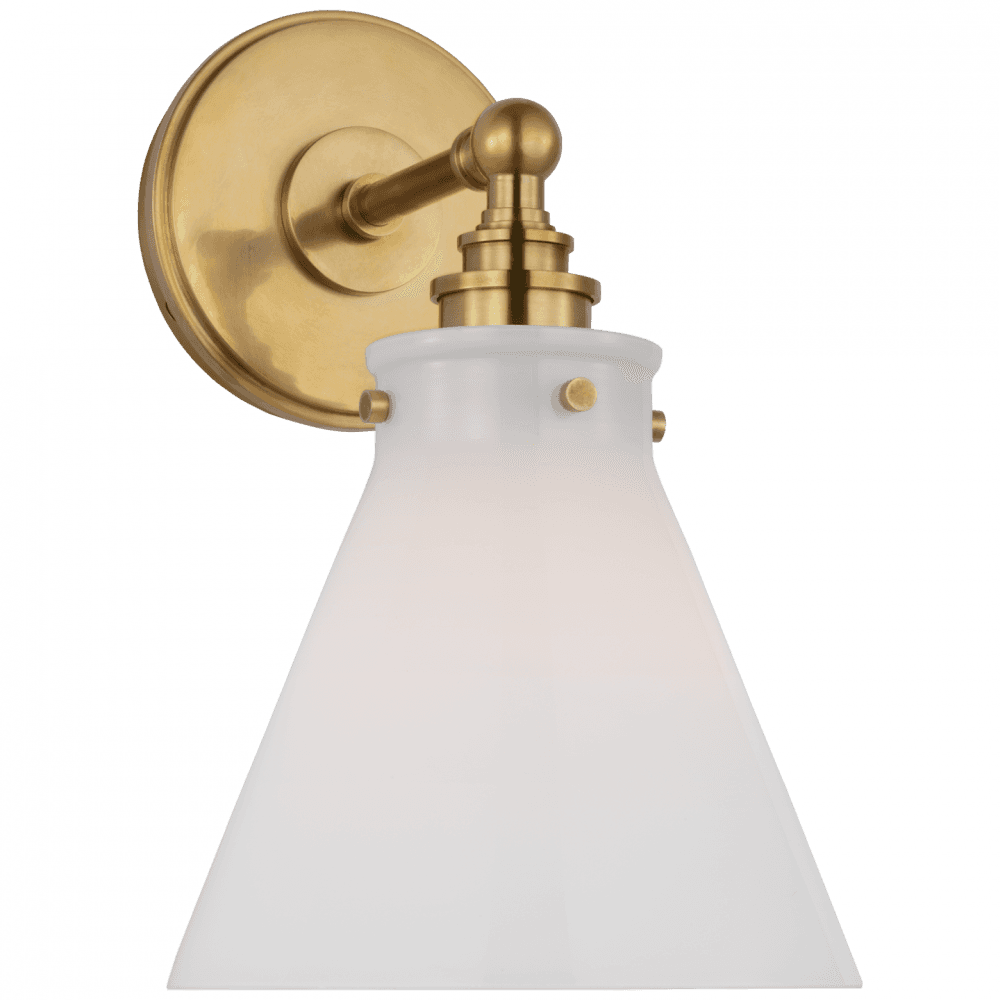 Visual Comfort Signature Parkington Small Single Wall Light Antique-Burnished Brass