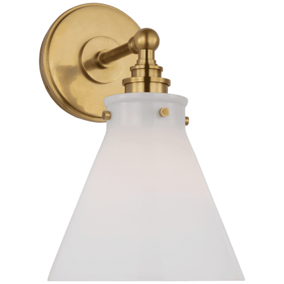 Visual Comfort Signature Parkington Small Single Wall Light Antique-Burnished Brass