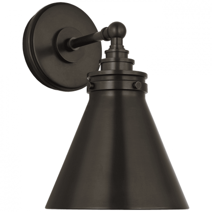 Visual Comfort Signature Parkington Small Single Wall Light Bronze