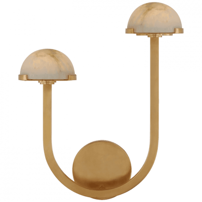 Visual Comfort Signature Pedra Assymetrical Left Wall Sconce Antique-Burnished Brass