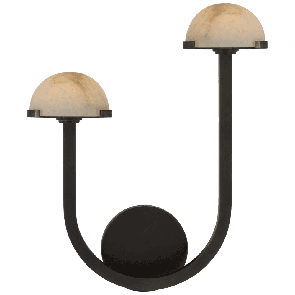 Visual Comfort Signature Pedra Assymetrical Left Wall Sconce Bronze