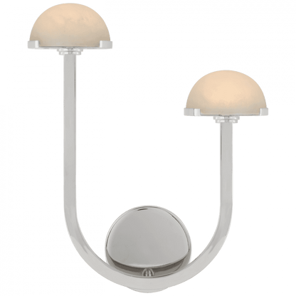 Visual Comfort Signature Pedra Assymetrical Right Wall Sconce Polished Nickel