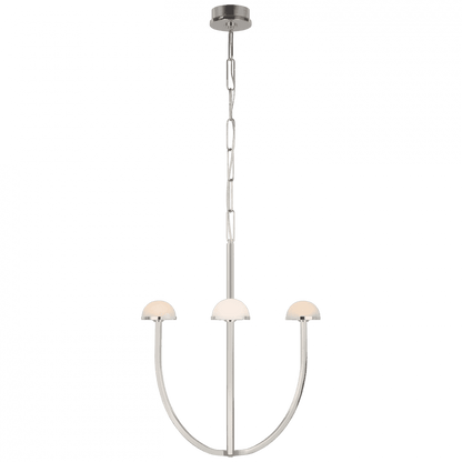Visual Comfort Signature Pedra Medium Chandelier Polished Nickel
