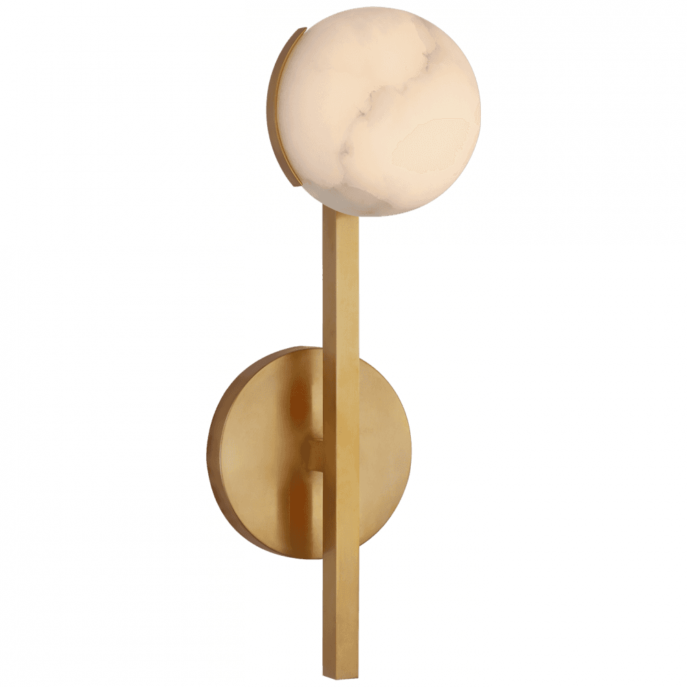 Visual Comfort Signature Pedra Petite Tail Wall Sconce Antique-Burnished Brass
