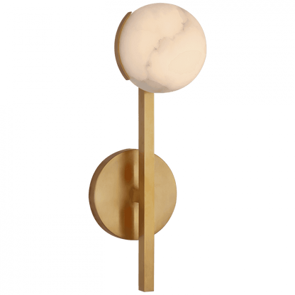 Visual Comfort Signature Pedra Petite Tail Wall Sconce Antique-Burnished Brass