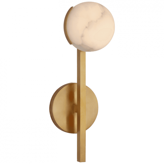 Visual Comfort Signature Pedra Petite Tail Wall Sconce Antique-Burnished Brass