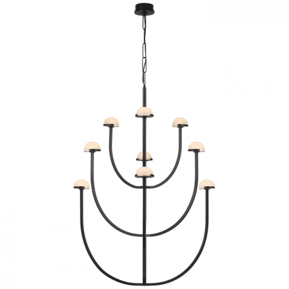 Visual Comfort Signature Pedra X-Large Three-Tier Chandelier Bronze