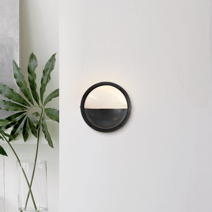 Visual Comfort Signature Pelham Moon Outdoor Wall Sconce Polished Nickel