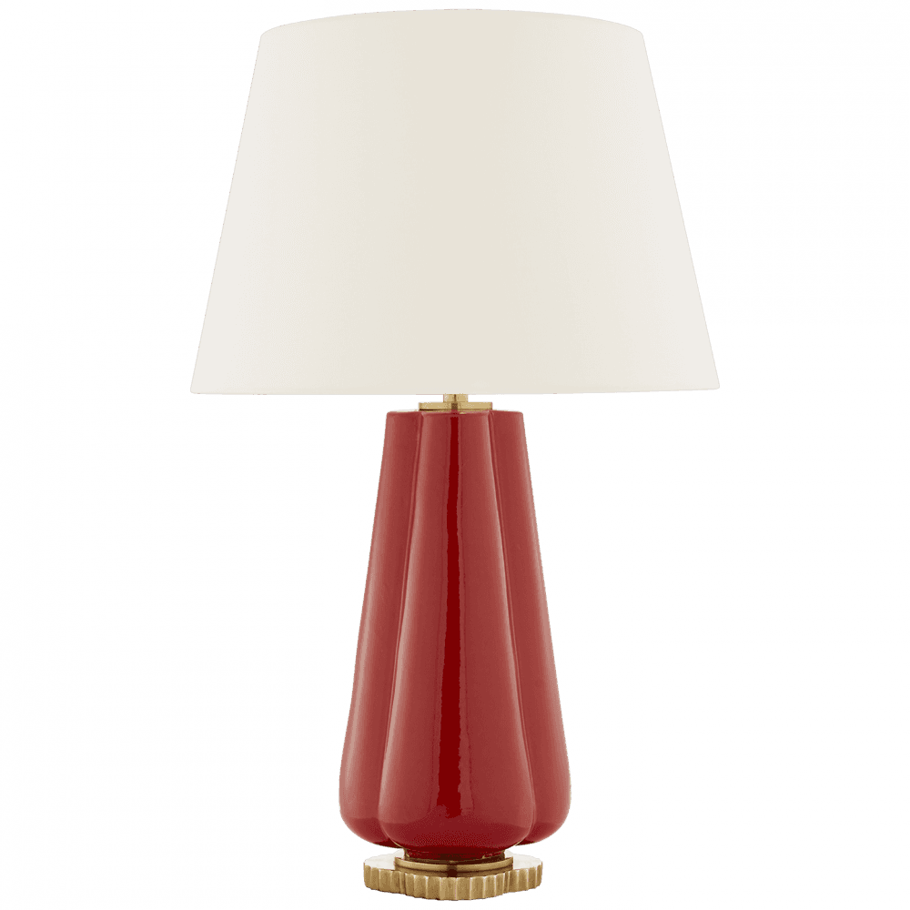Visual Comfort Signature Penelope Table Lamp Berry Red