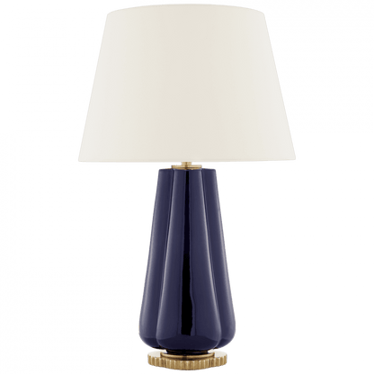Visual Comfort & Co. Signature Collection Penelope Table Lamp, 2-Light, Denim Porcelain, Linen Shade, 30"H (AH 3127DM-L D06QH)