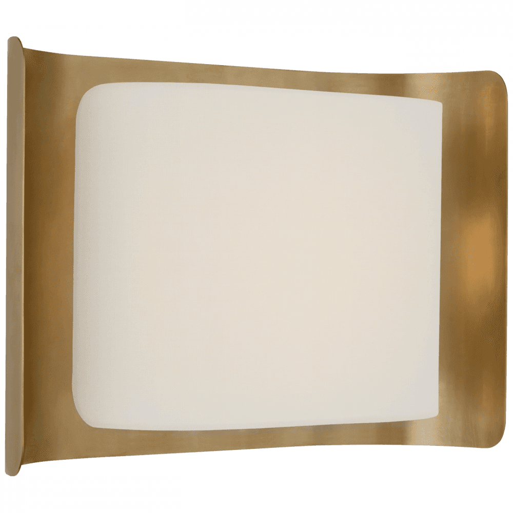 Visual Comfort Signature Penumbra 10 Polished Nickel and White