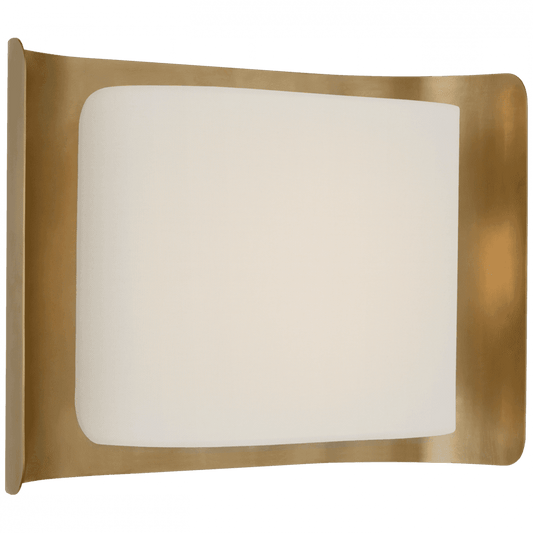 Visual Comfort Signature Penumbra 10 Polished Nickel and White