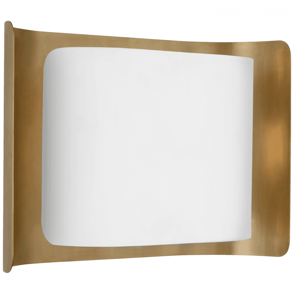 Visual Comfort Signature Penumbra 10 Polished Nickel and Linen