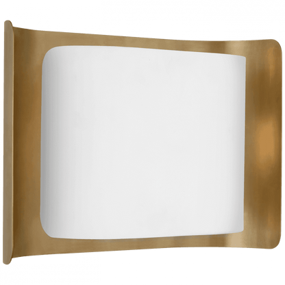 Visual Comfort Signature Penumbra 10 Polished Nickel and Linen