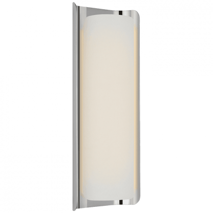 Visual Comfort Signature Penumbra 15 Polished Nickel and White