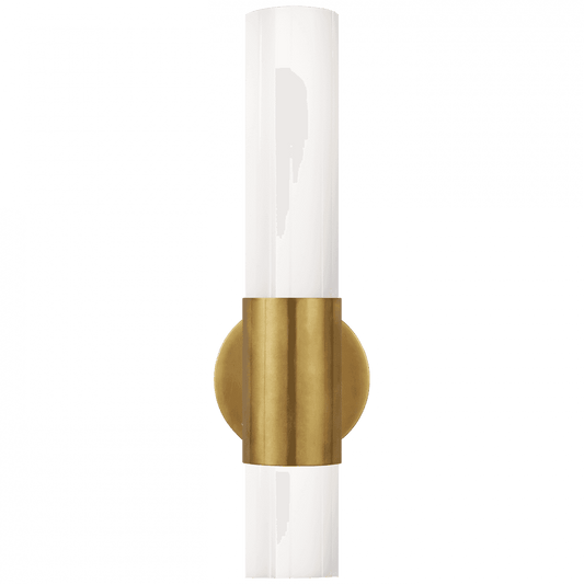 Visual Comfort Signature Penz Bathroom Wall Sconce Hand-Rubbed Antique Brass
