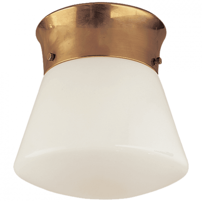 Visual Comfort Signature Perry Flush Mount Hand-Rubbed Antique Brass