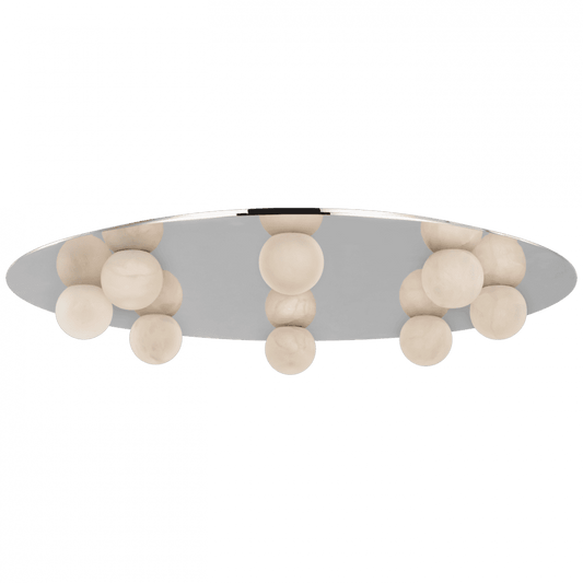 Visual Comfort Signature Pertica Flush Mount Polished Nickel
