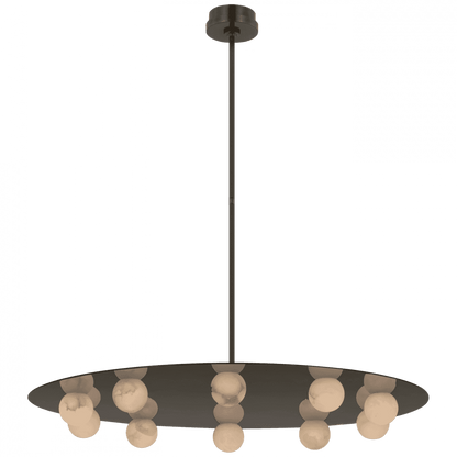 Visual Comfort Signature Pertica Integrated LED Chandelier Mirrored Bronze