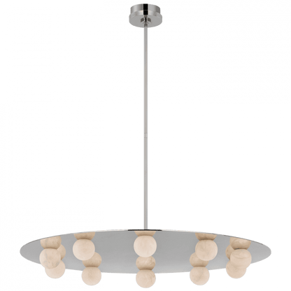 Visual Comfort Signature Pertica Integrated LED Chandelier Polished Nickel
