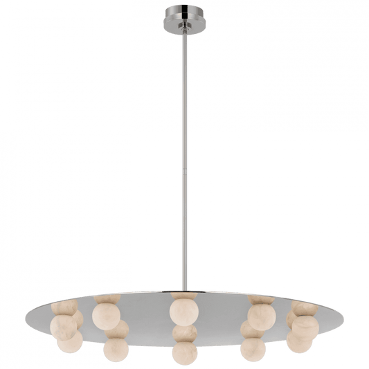 Visual Comfort Signature Pertica Integrated LED Chandelier Polished Nickel