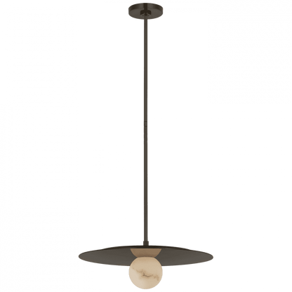 Visual Comfort Signature Pertica Mirrored Disc Pendant Mirrored Bronze