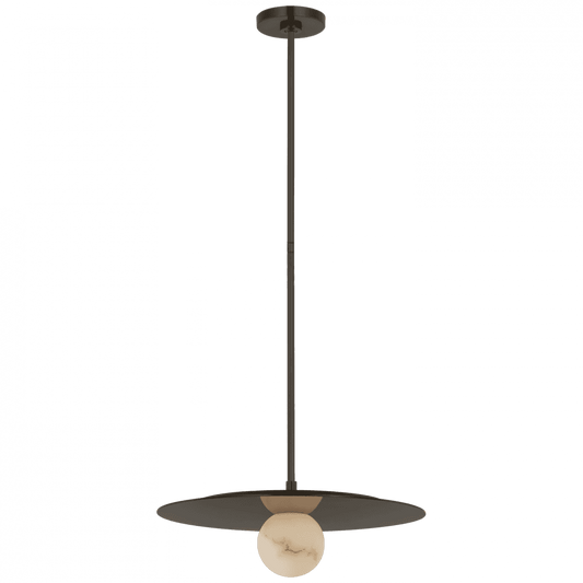 Visual Comfort Signature Pertica Mirrored Disc Pendant Mirrored Bronze