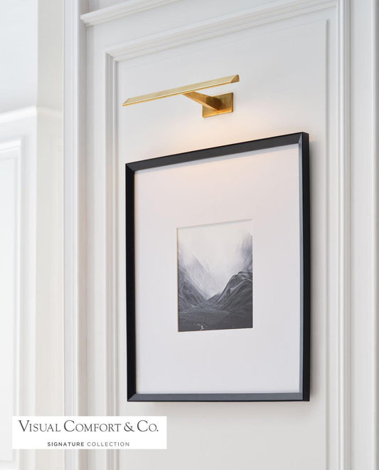 Visual Comfort Signature Petrel Picture Light Polished Nickel