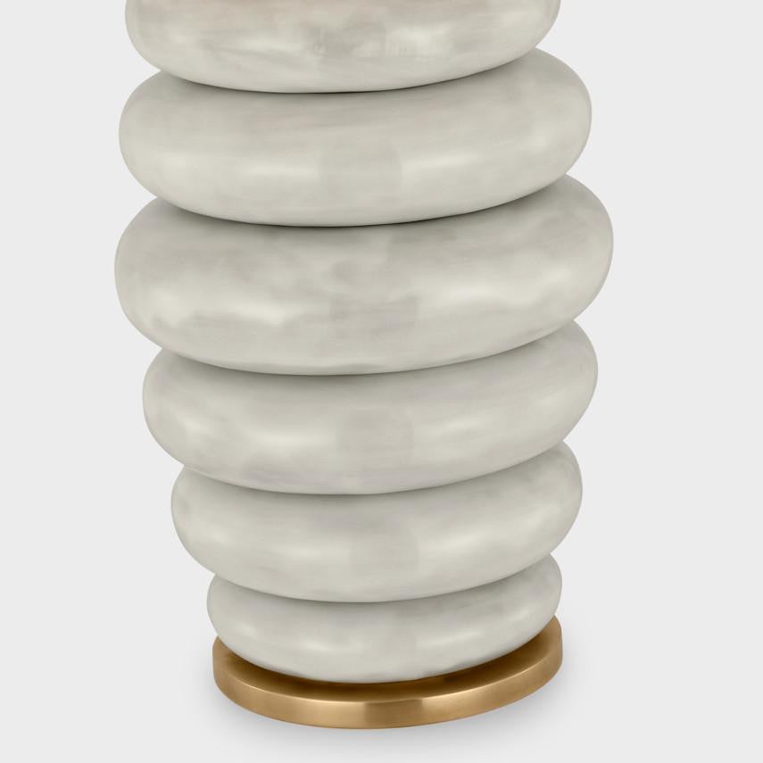 Visual Comfort & Co. Signature Collection Phoebe Cordless Stacked Table Lamp, Visual Comfort & Co. Signature Collection KW 3619AWC-L-CL DDD9Y