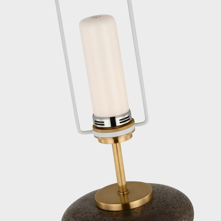 Visual Comfort & Co. Signature Collection Phoebe Cordless Stacked Table Lamp, Visual Comfort & Co. Signature Collection KW 3619CBZ-L-CL DDD9Z