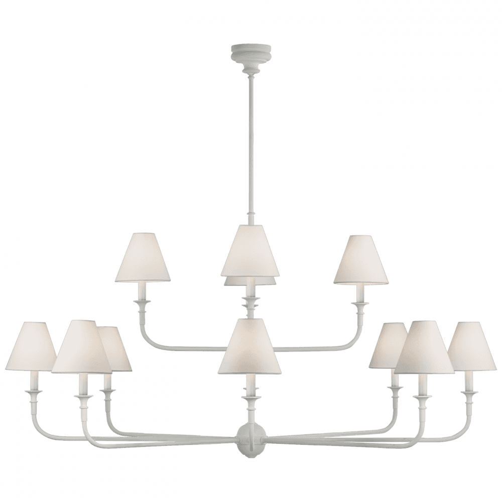 Visual Comfort Signature Piaf Grande Two-Tier Chandelier Antique Gild