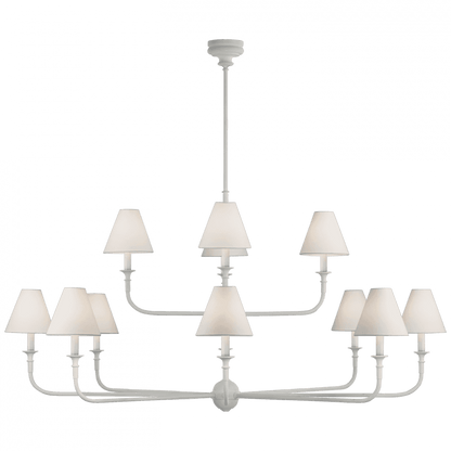 Visual Comfort Signature Piaf Grande Two-Tier Chandelier Antique Gild