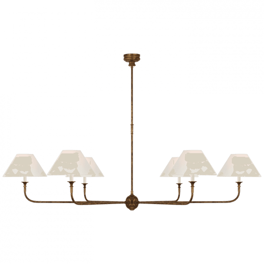 Visual Comfort Signature Piaf Oversized Chandelier Antique Gild