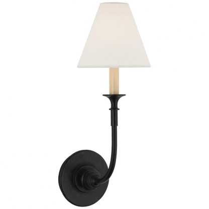 Visual Comfort Signature Piaf Single Sconce Aged Iron