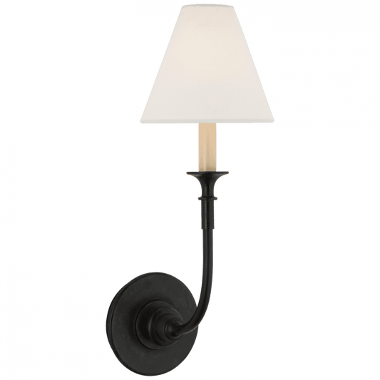 Visual Comfort Signature Piaf Single Sconce Aged Iron