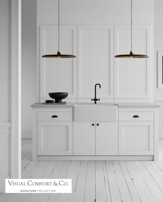Visual Comfort Signature Piatto Pendant Polished Nickel