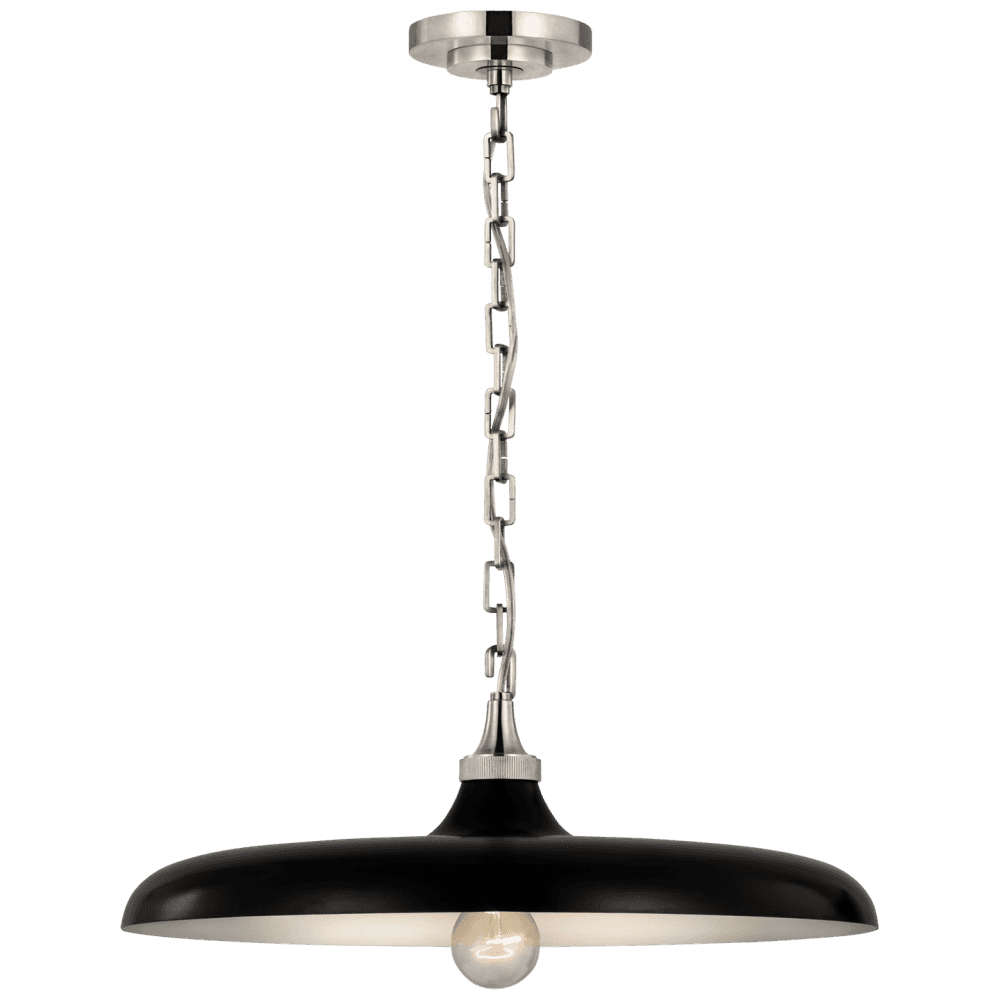 Visual Comfort Signature Piatto Pendant Polished Nickel