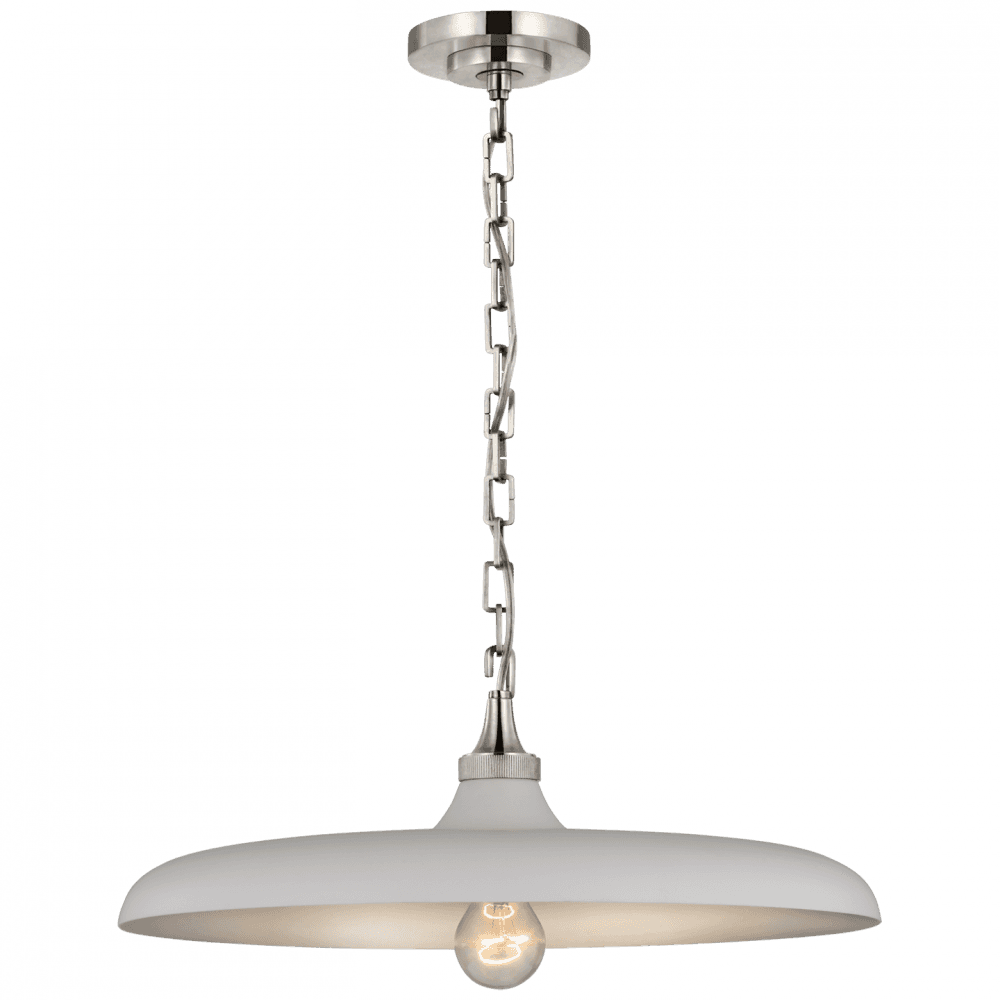 Visual Comfort Signature Piatto Pendant Polished Nickel