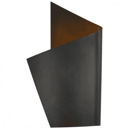 Visual Comfort Signature Piel Left Wrapped Wall Sconce Bronze