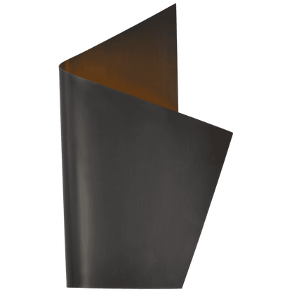 Visual Comfort Signature Piel Right Wrapped Wall Sconce Bronze