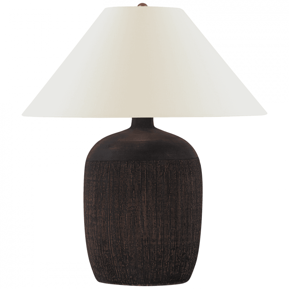 Visual Comfort Signature Portis 32 Black Wash Terracotta
