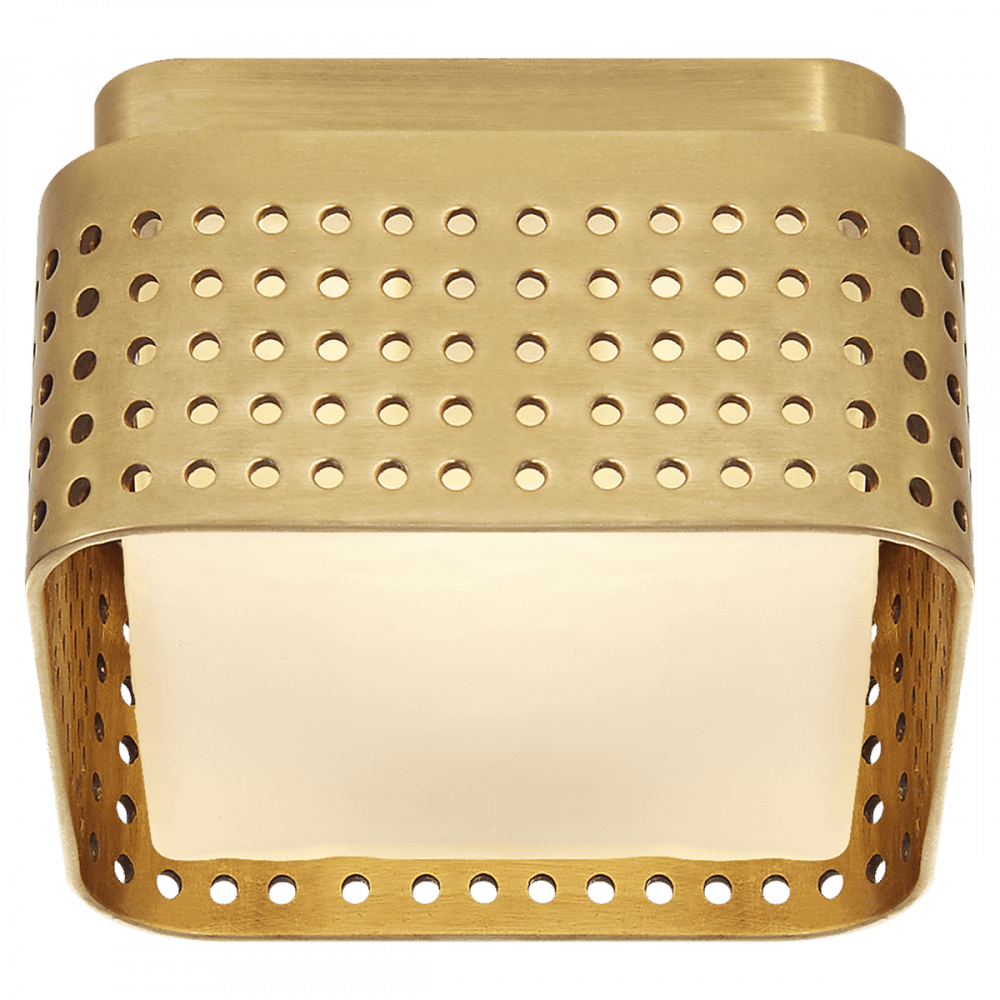 Visual Comfort Signature Precision Flush Mount Antique-Burnished Brass