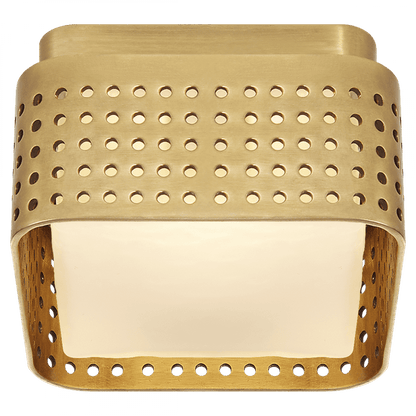 Visual Comfort Signature Precision Flush Mount Antique-Burnished Brass