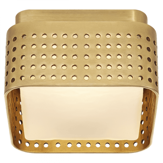 Visual Comfort Signature Precision Flush Mount Antique-Burnished Brass
