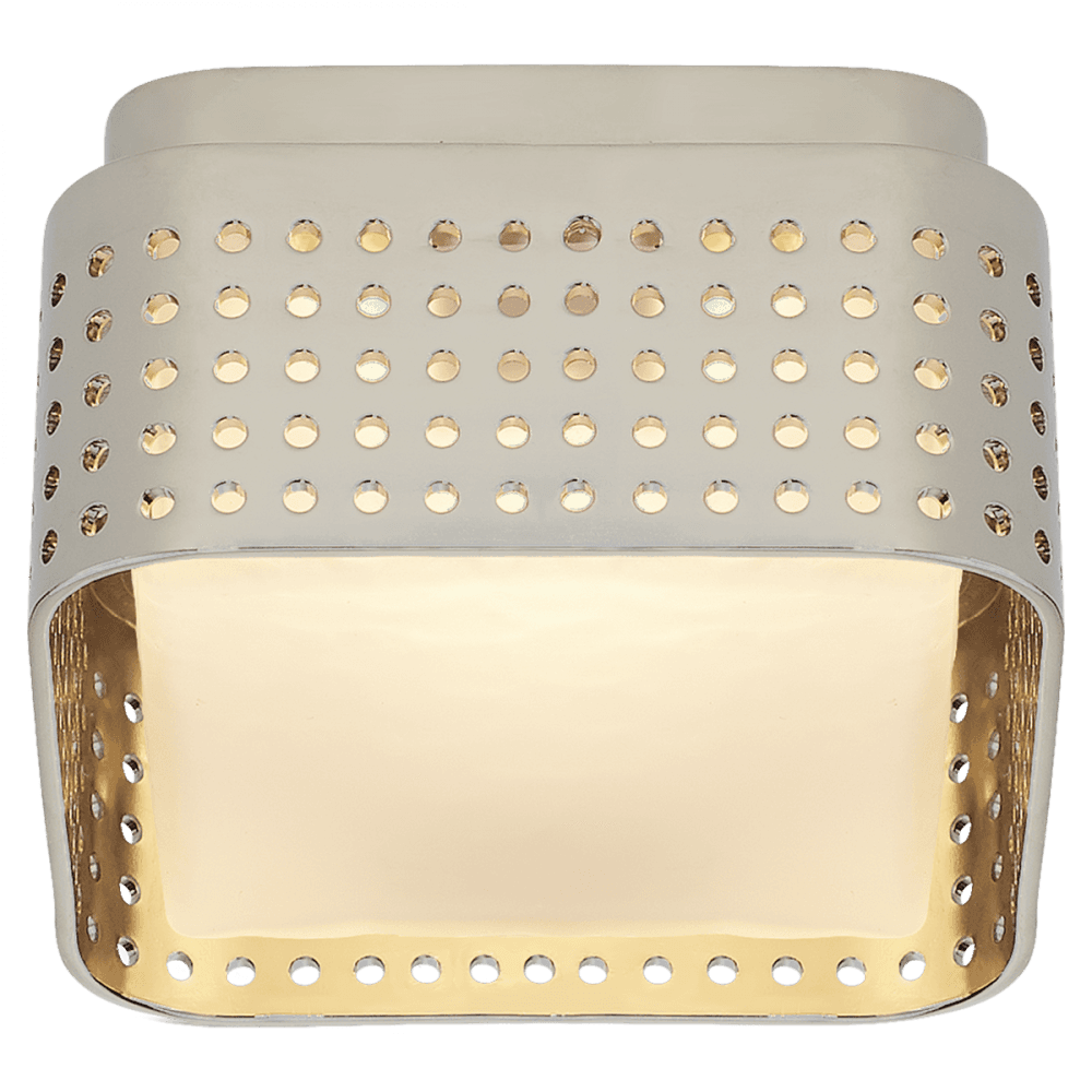 Visual Comfort Signature Precision Flush Mount Polished Nickel