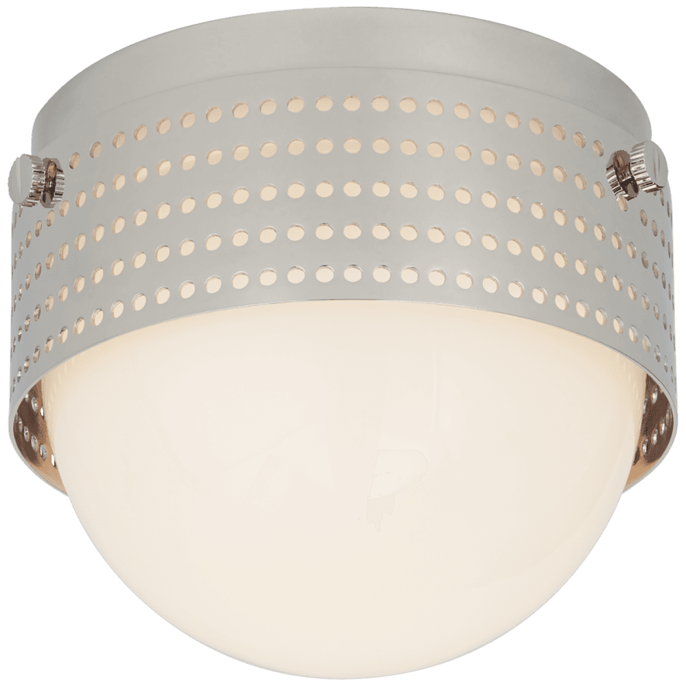 Visual Comfort Signature Precision Flush Mount Polished Nickel