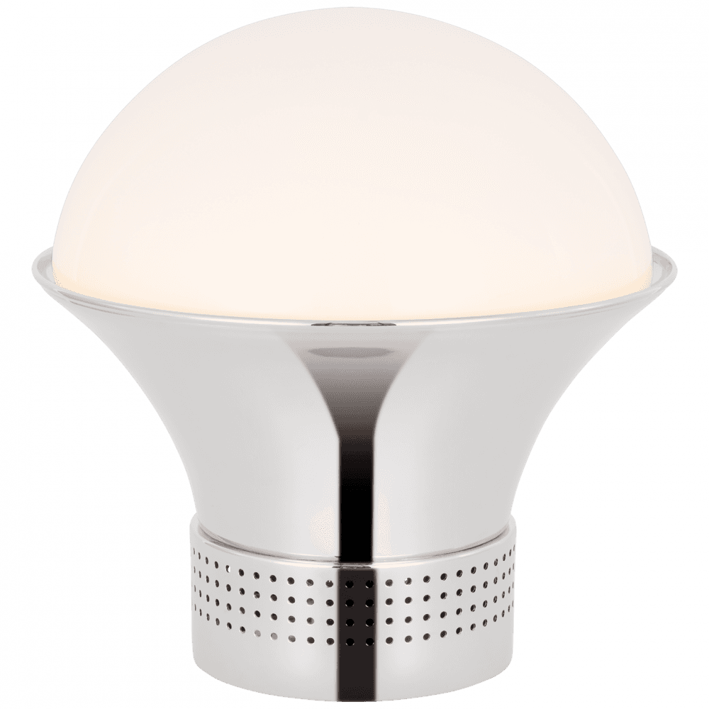 Visual Comfort Signature Precision Medium Table Lantern Polished Nickel