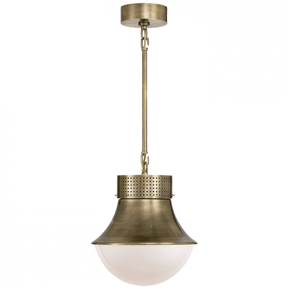 Visual Comfort Signature Precision Pendant Antique-Burnished Brass